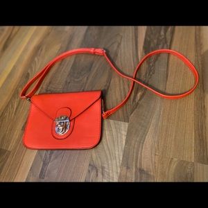 Mini faux leather crossbody
